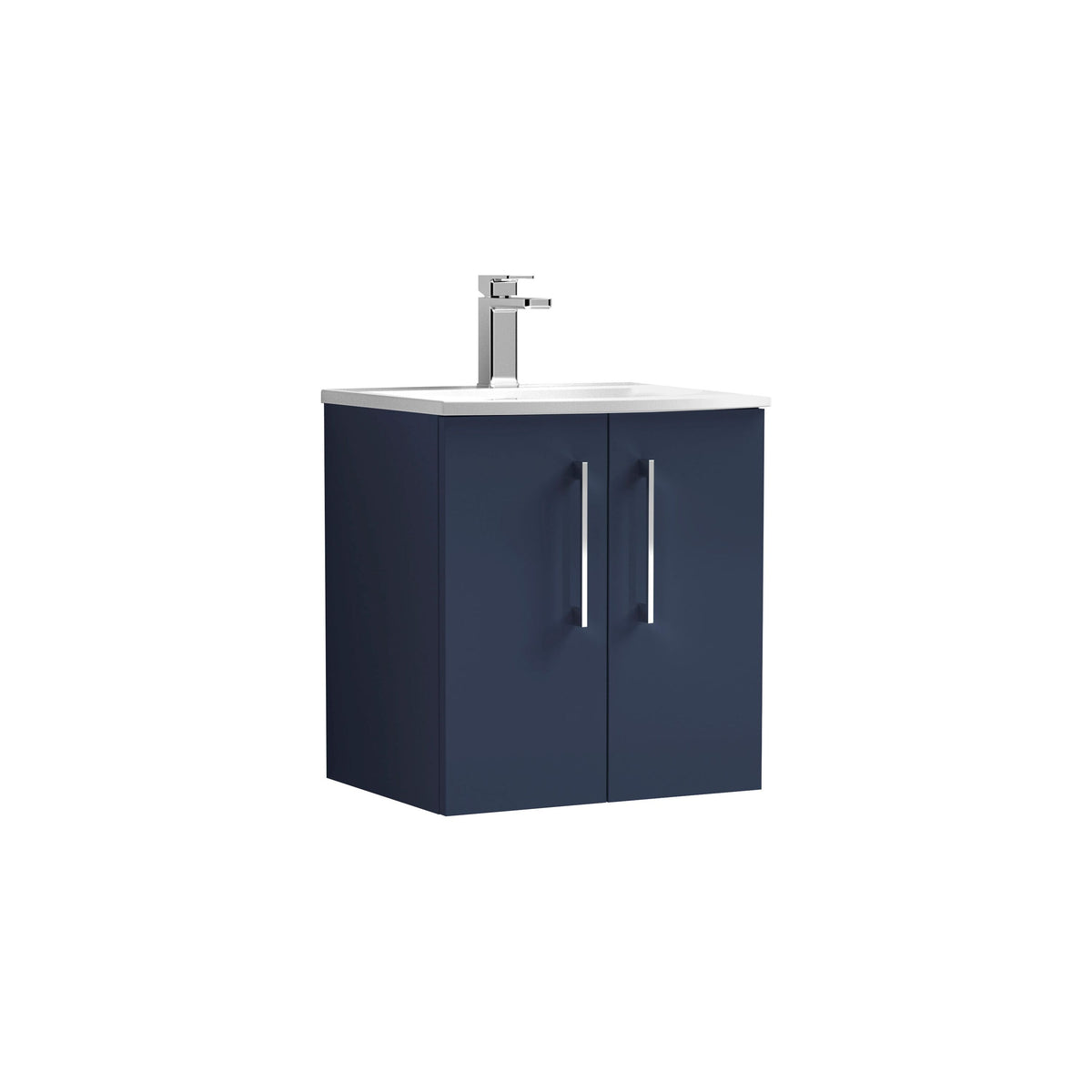 Nuie Arno 500mm 2 Door Wall Hung Vanity Unit With Curved Basin