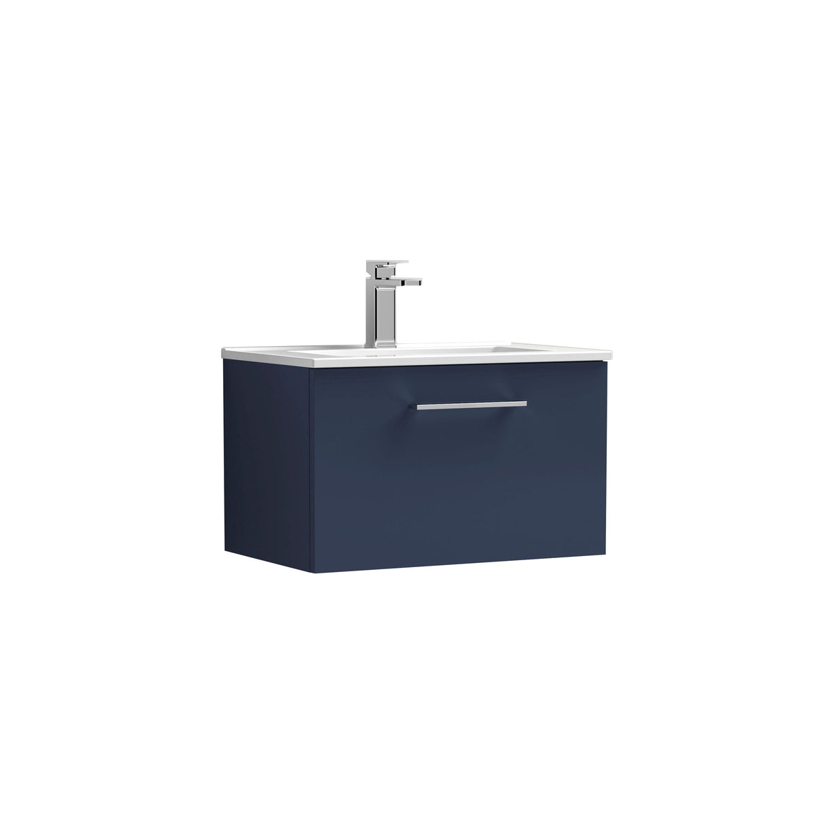 Nuie Arno 600mm 1 Drawer Wall Hung Vanity Unit With Minimalist Basin