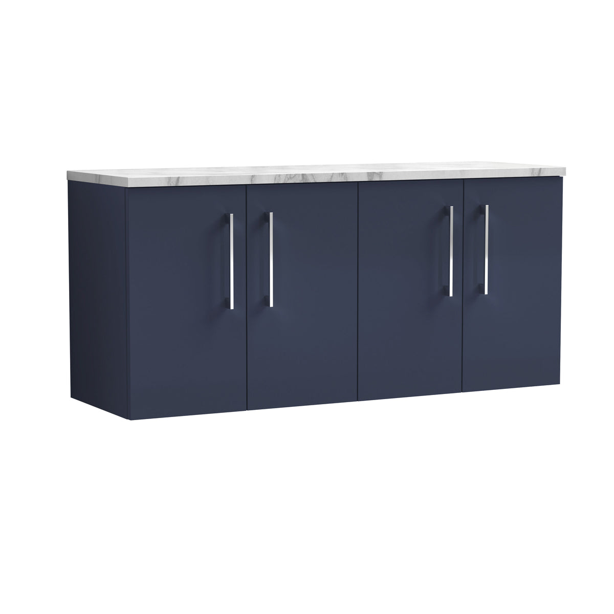 Nuie Arno 1200mm Wall Hung Vanity With Carrara Laminate Worktop