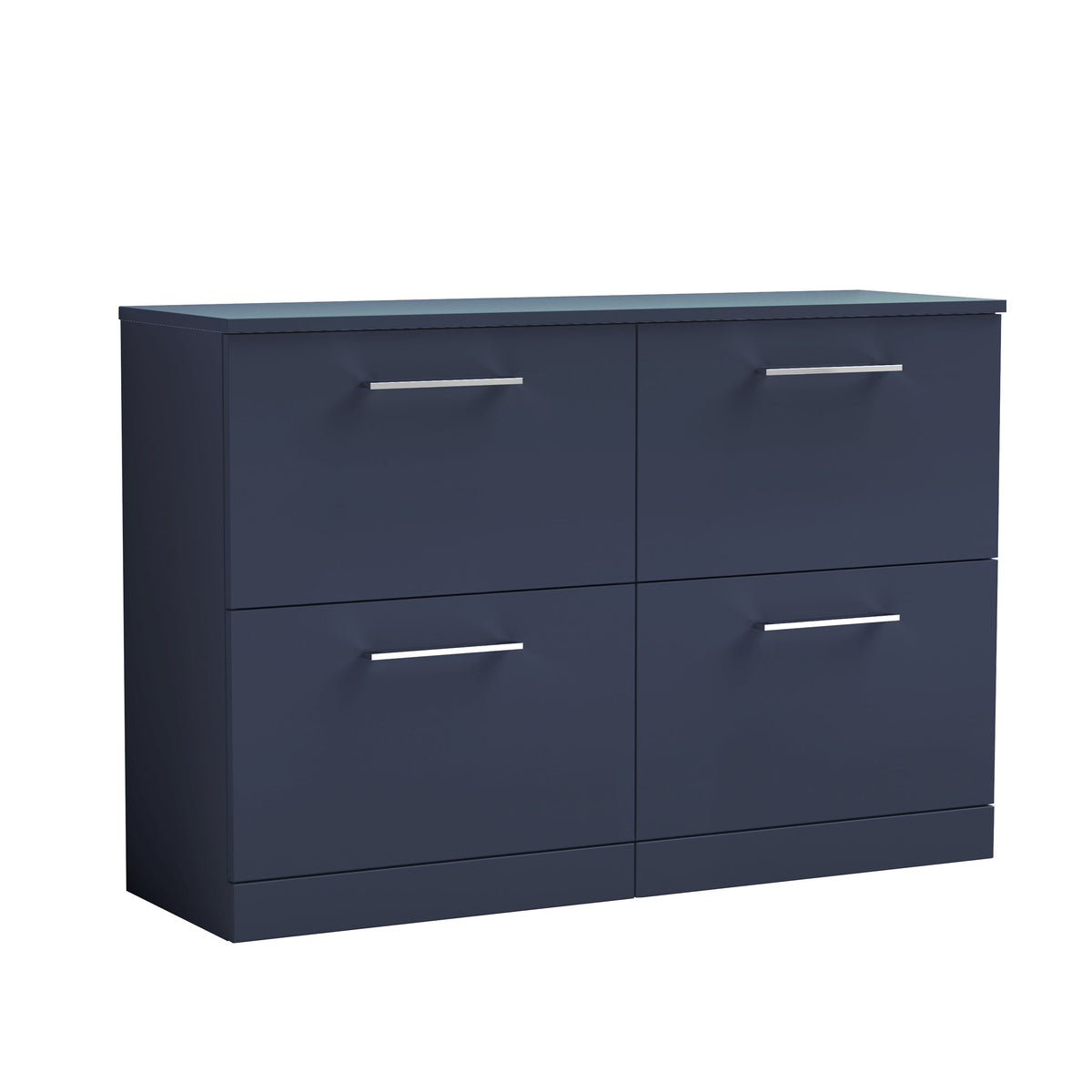 Nuie Arno 1200mm 4 Drawer Floor Standing Vanity Unit With Co-ordinating Worktop