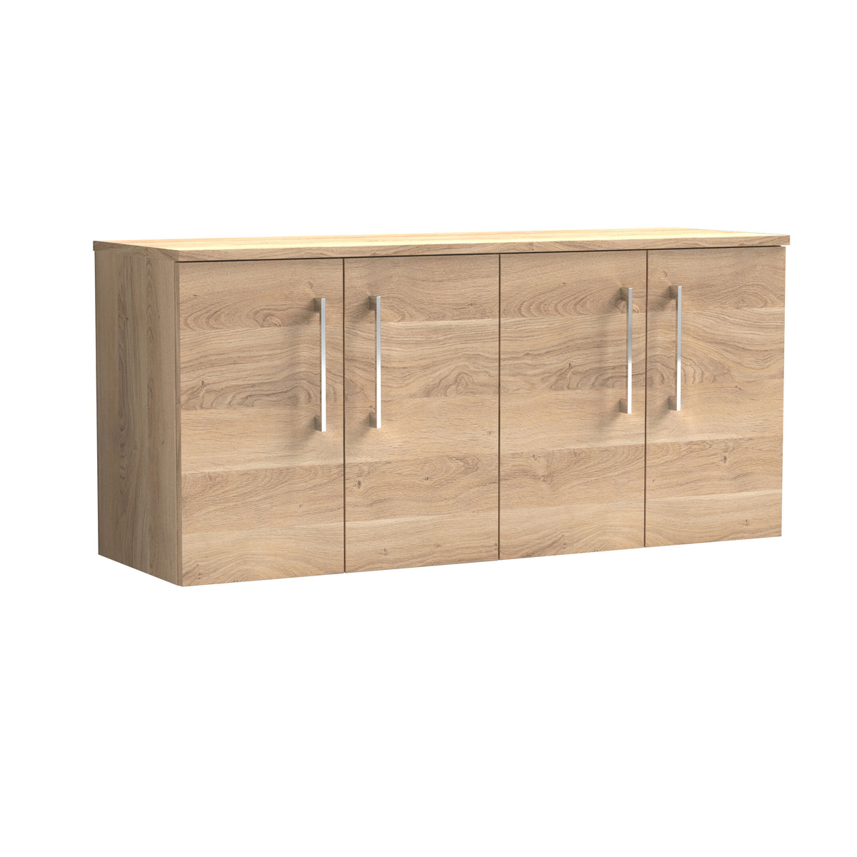 Nuie Arno 1200mm 4 Door Wall Hung Vanity Unit With Co-ordinating Worktop
