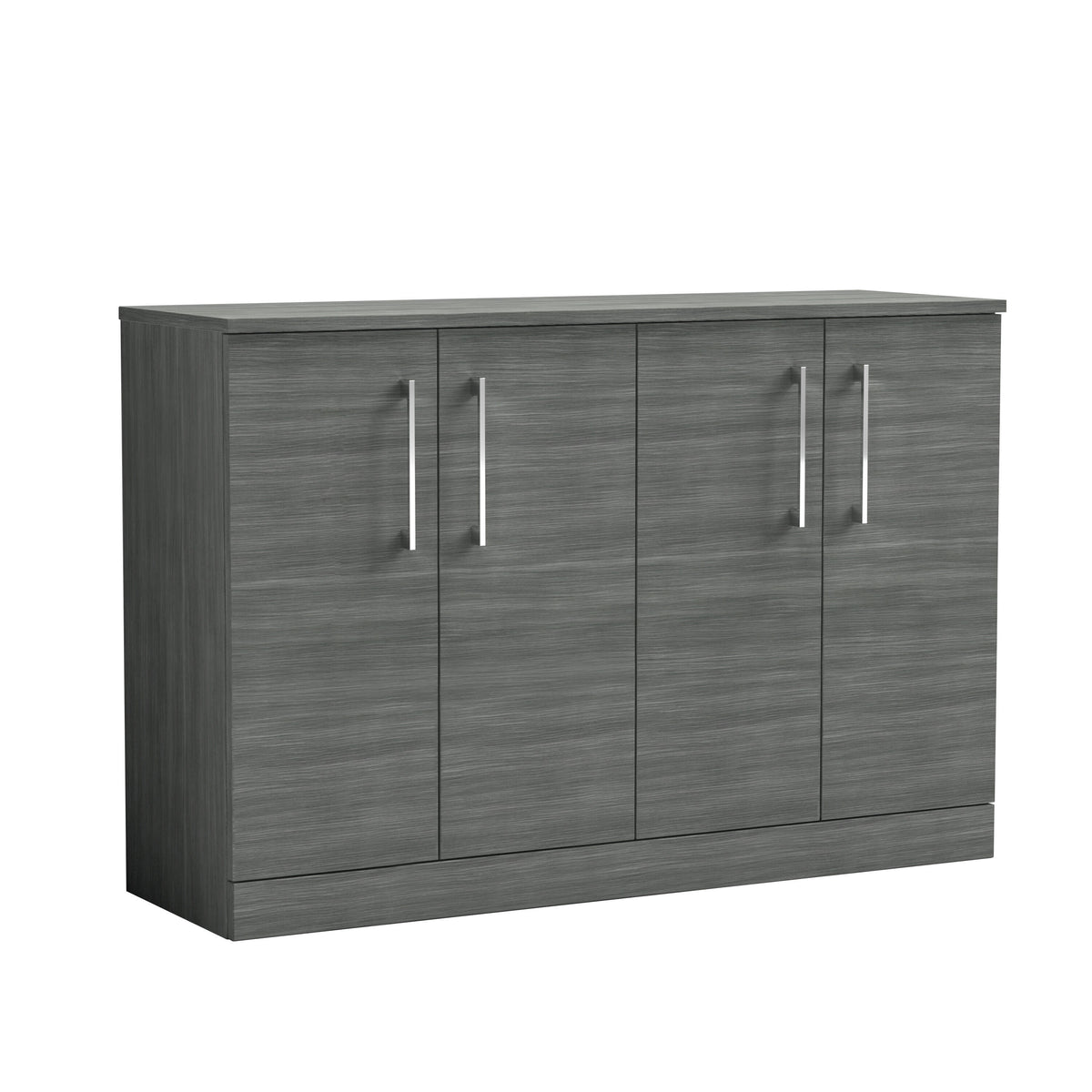 Nuie Arno 1200mm 4 door Floor Standing Vanity Unit With Co-ordinating Worktop
