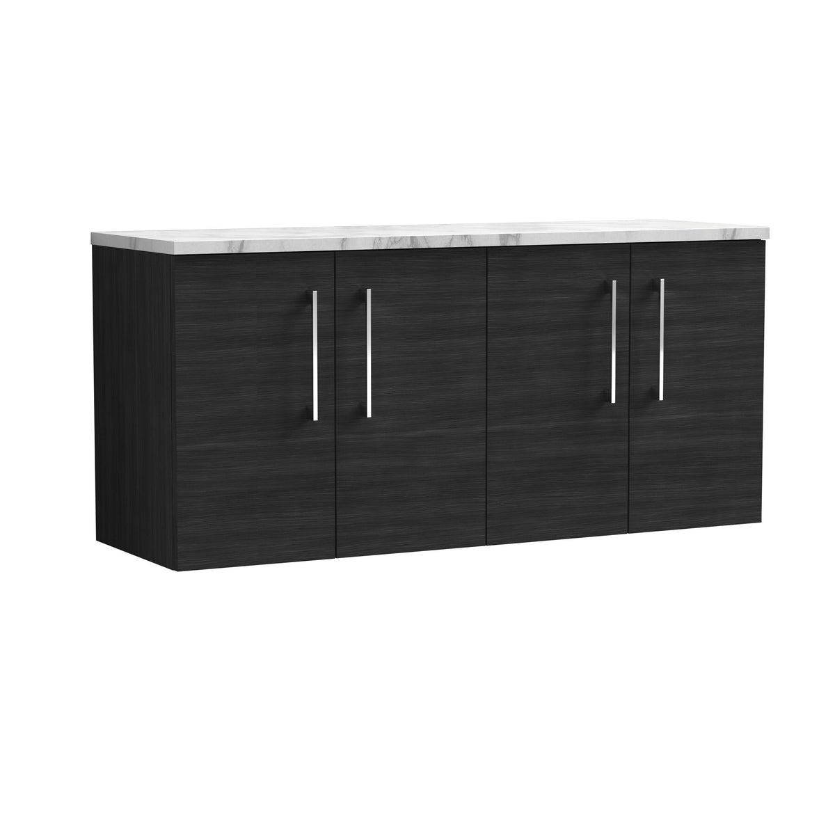 Nuie Arno 1200mm 2 Door Wall Hung Vanity With Carrara Laminate Worktop