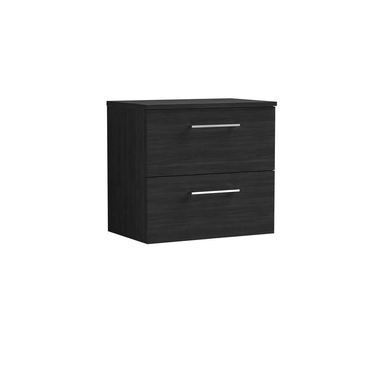 Nuie Arno 600mm 2 Drawer Wall Hung Vanity Unit With Co-ordinating Worktop
