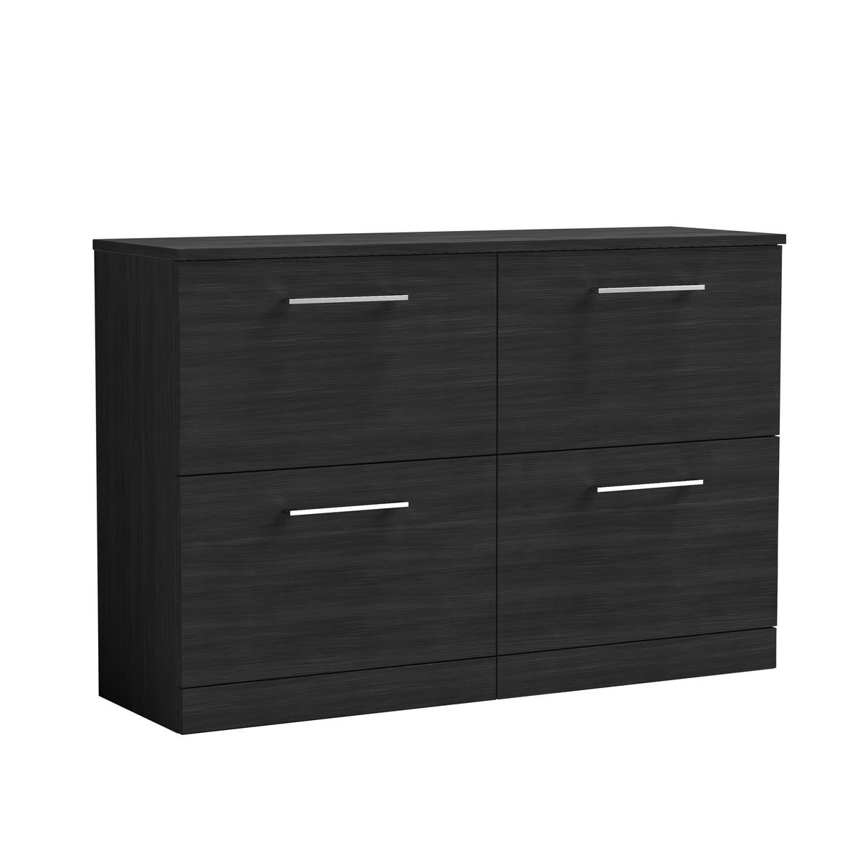 Nuie Arno 1200mm 4 Drawer Floor Standing Vanity Unit With Co-ordinating Worktop