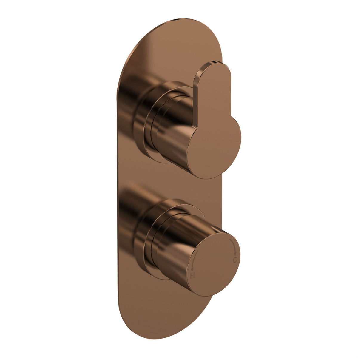 Nuie Arvan Twin Thermostatic Shower Valve With Diverter