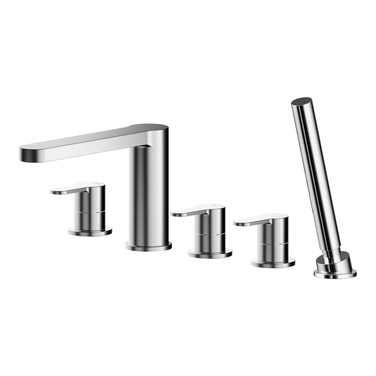 Nuie Arvan 5 Tap Hole Deck Mounted Bath Shower Mixer