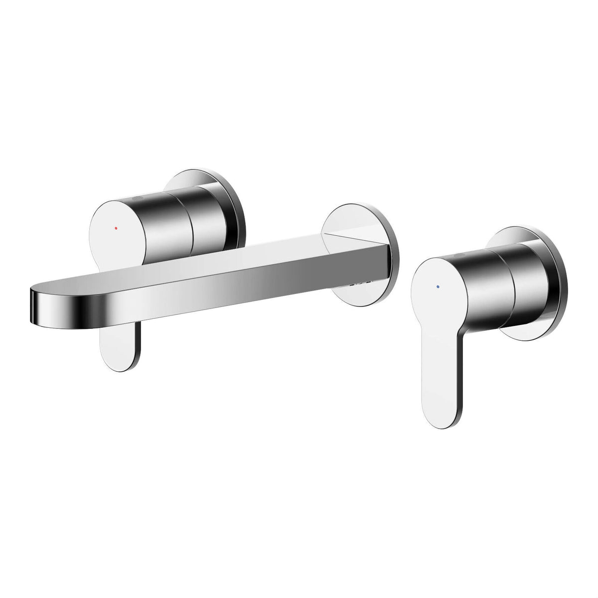 Nuie Arvan 3 Tap Hole Wall Mounted Basin Mixer