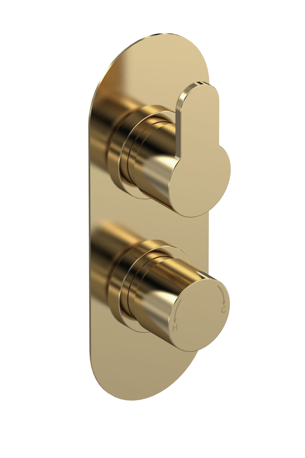 Nuie Arvan Twin Thermostatic Shower Valve With Diverter