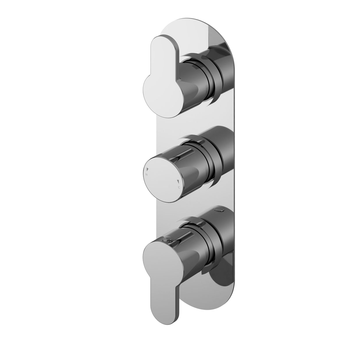 Nuie Arvan Triple Thermostatic Shower Valve With Diverter