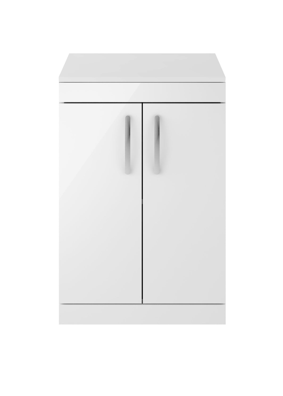 Nuie Athena 600mm 2 Door Floor Standing Vanity Unit With Co-ordinating Worktop