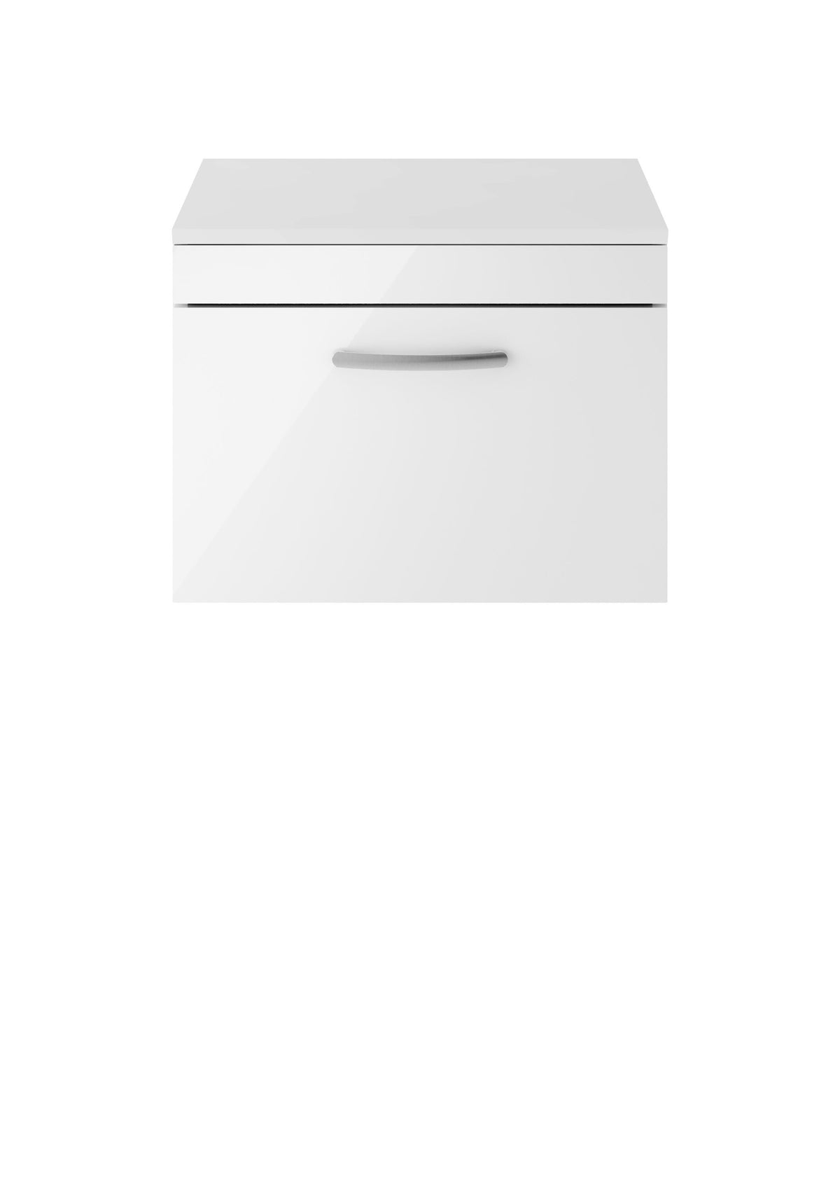 Nuie Athena 600mm 1 Drawer Wall Hung Vanity Unit With Co-ordinating Worktop