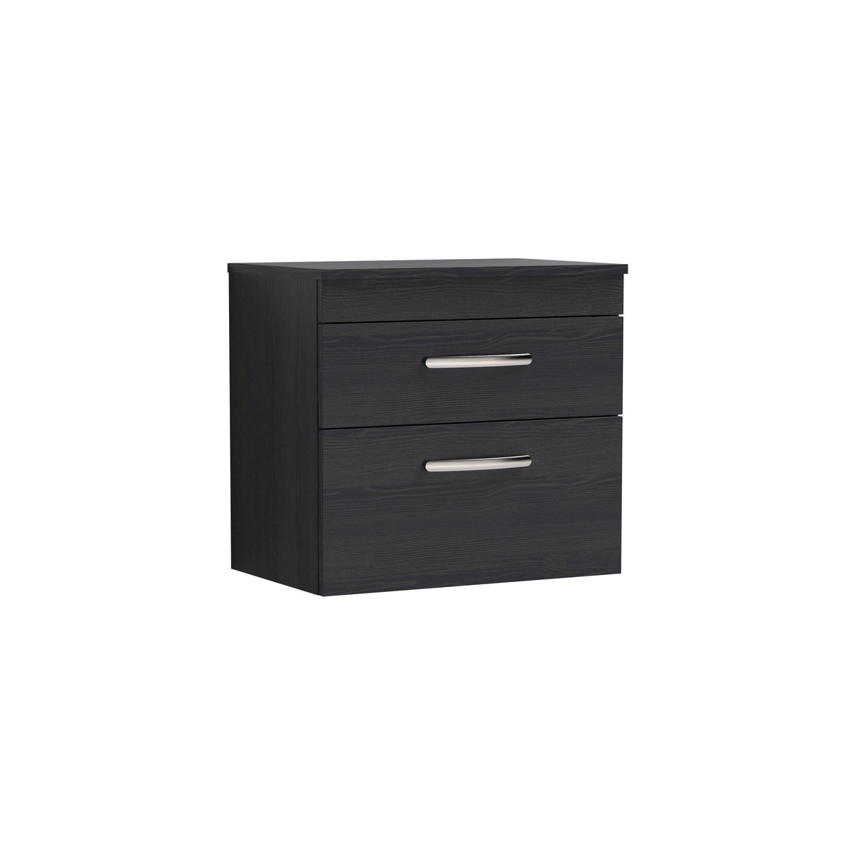 Nuie Athena 600mm 2 Drawer Wall Hung Vanity Unit With Co-ordinating Worktop