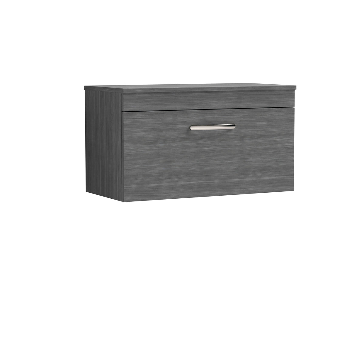 Nuie Athena 800mm 1 Drawer Wall Hung Vanity Unit With Co-ordinating Worktop