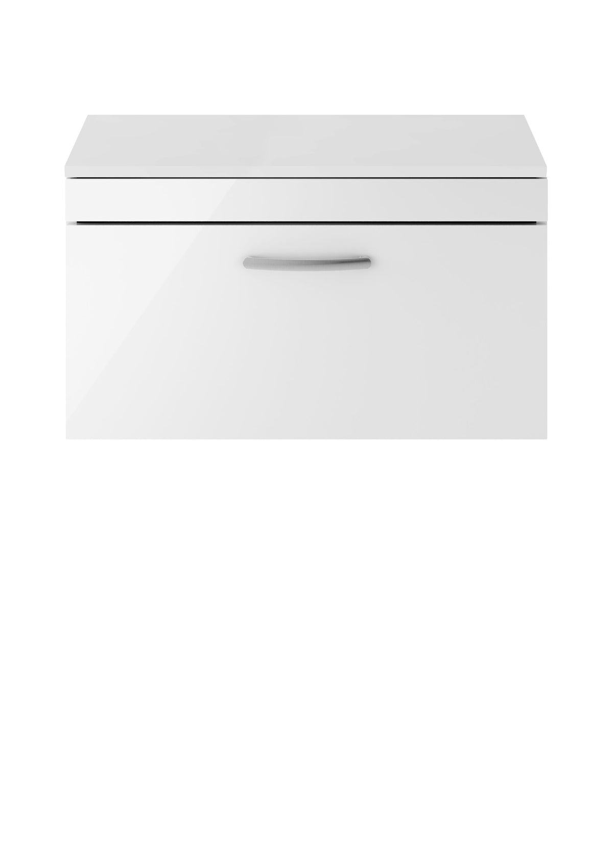 Nuie Athena 805mm 1 Drawer Wall Hung Vanity Unit With Co-ordinating Worktop