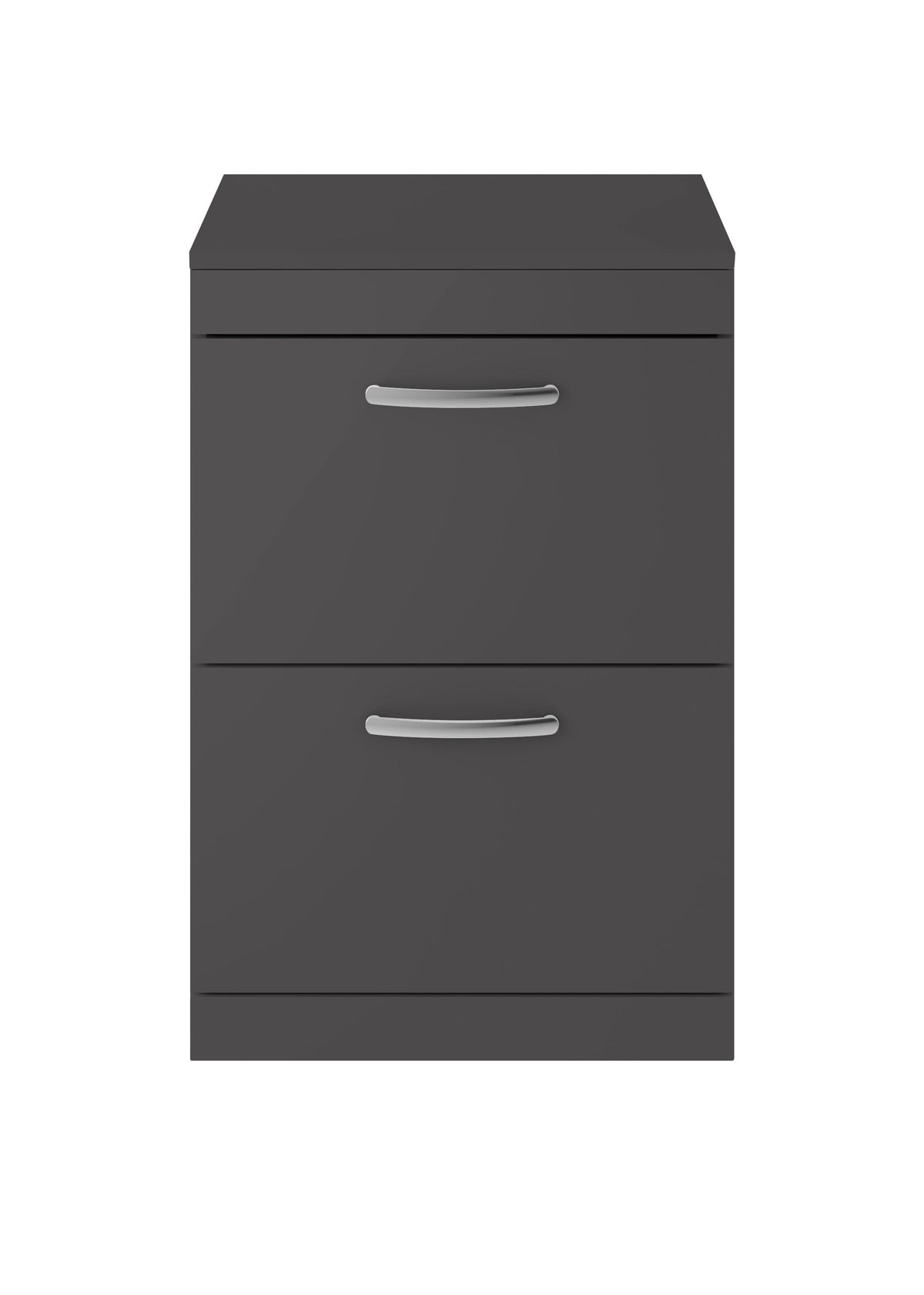 Nuie Athena 600mm 2 Drawer Floor Standing Vanity Unit With Co-ordinating Worktop