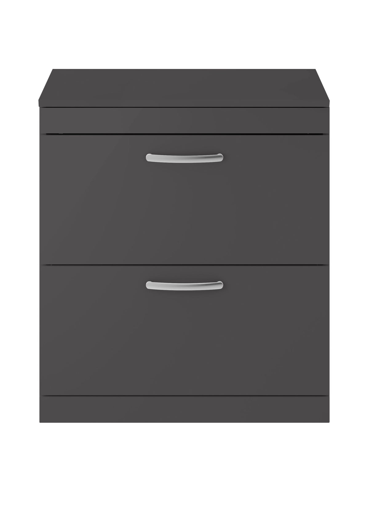 Nuie Athena 800mm 2 Drawer Floor Standing Vanity Unit With Co-ordinating Worktop