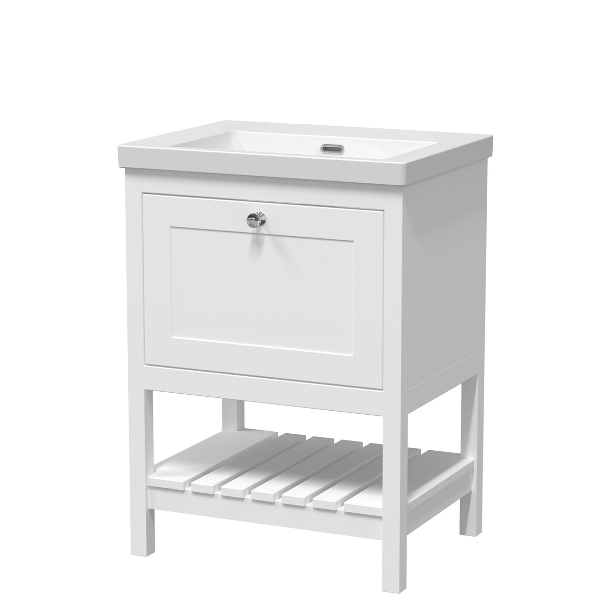 Old London Bexley 600mm 1 Drawer Floor Standing Vanity Unit