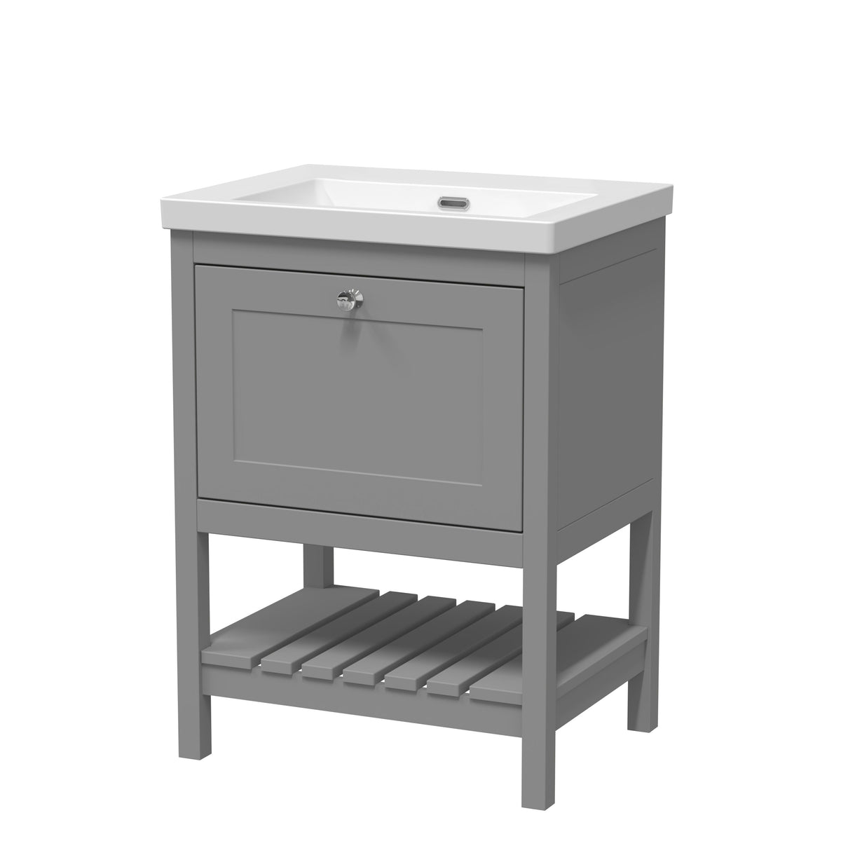 Old London Bexley 600mm 1 Drawer Floor Standing Vanity Unit