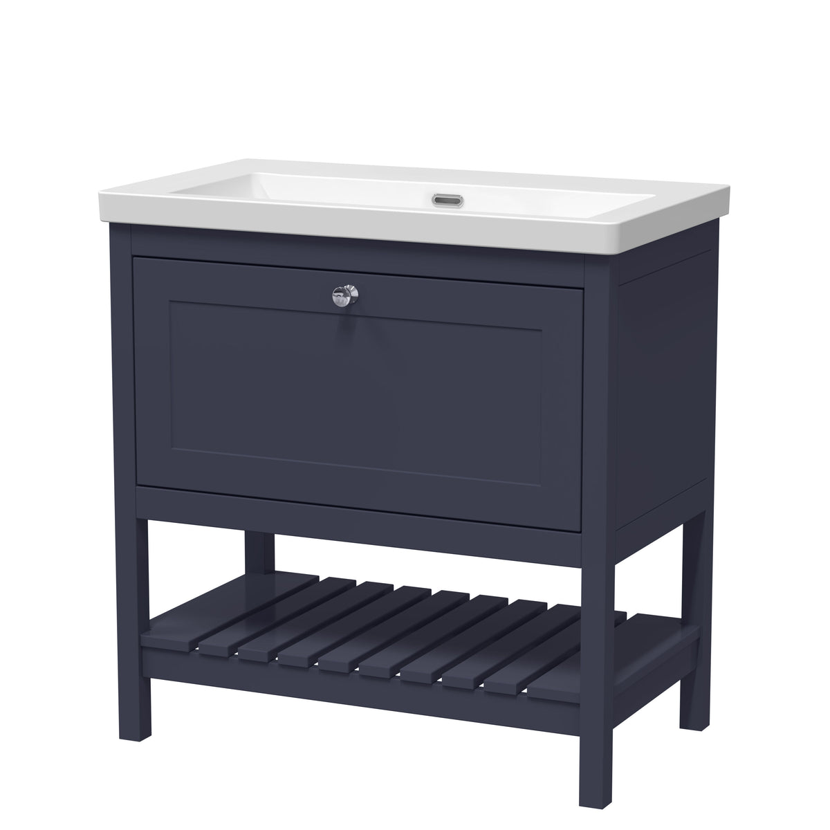 Old London Bexley 800mm 1 Drawer Floor Standing Vanity Unit