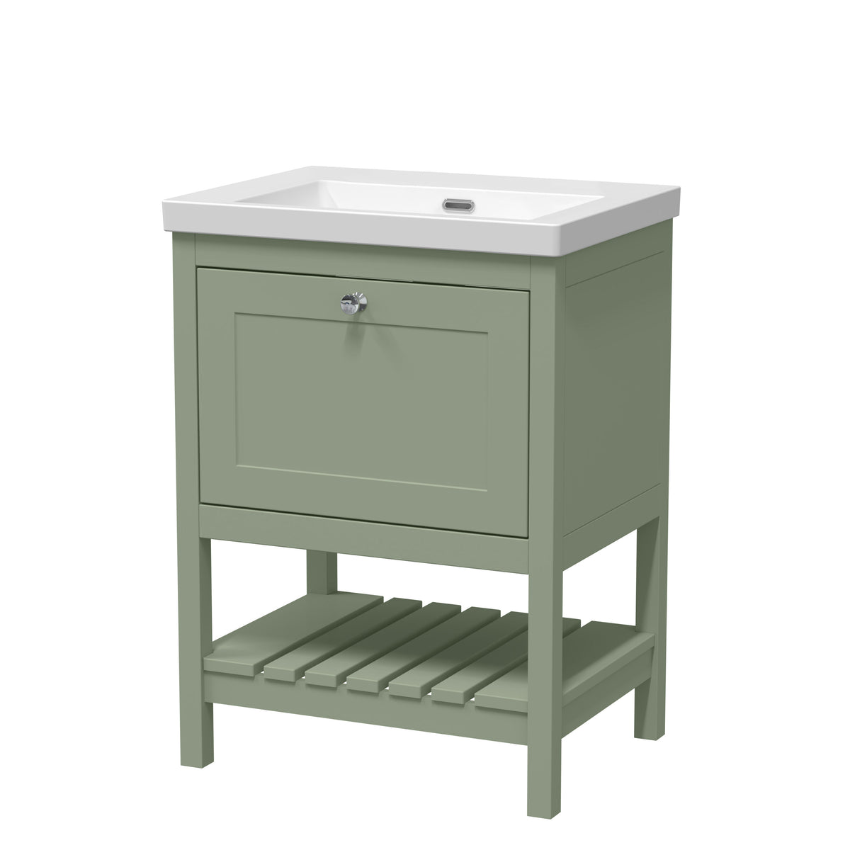 Old London Bexley 600mm 1 Drawer Floor Standing Vanity Unit