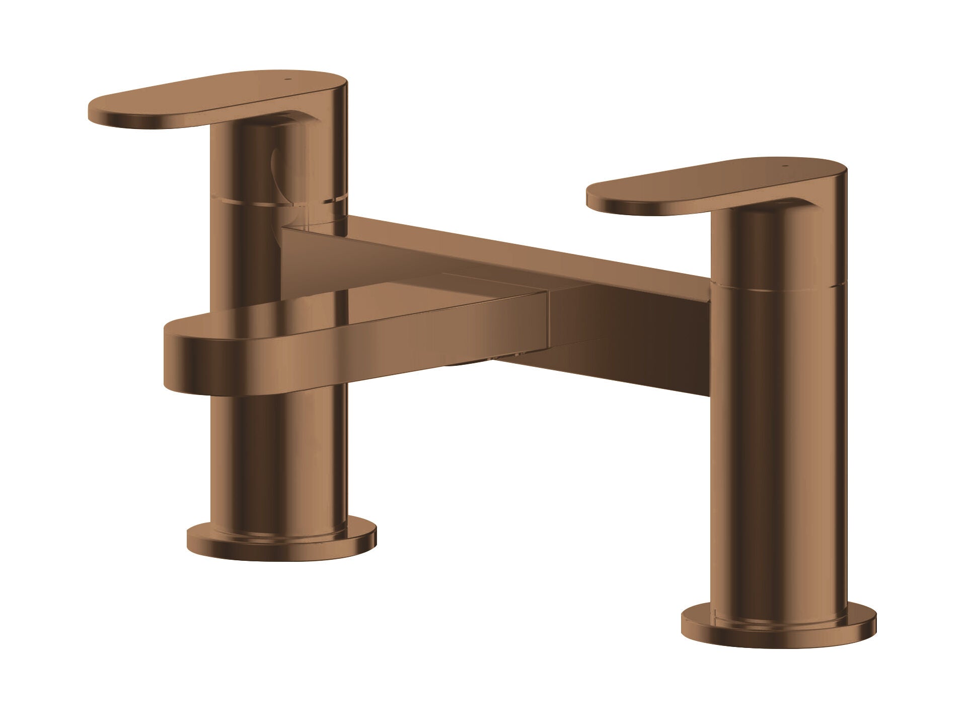 nuie Binsey Deck Mounted Brushed Bronze Bath Filler