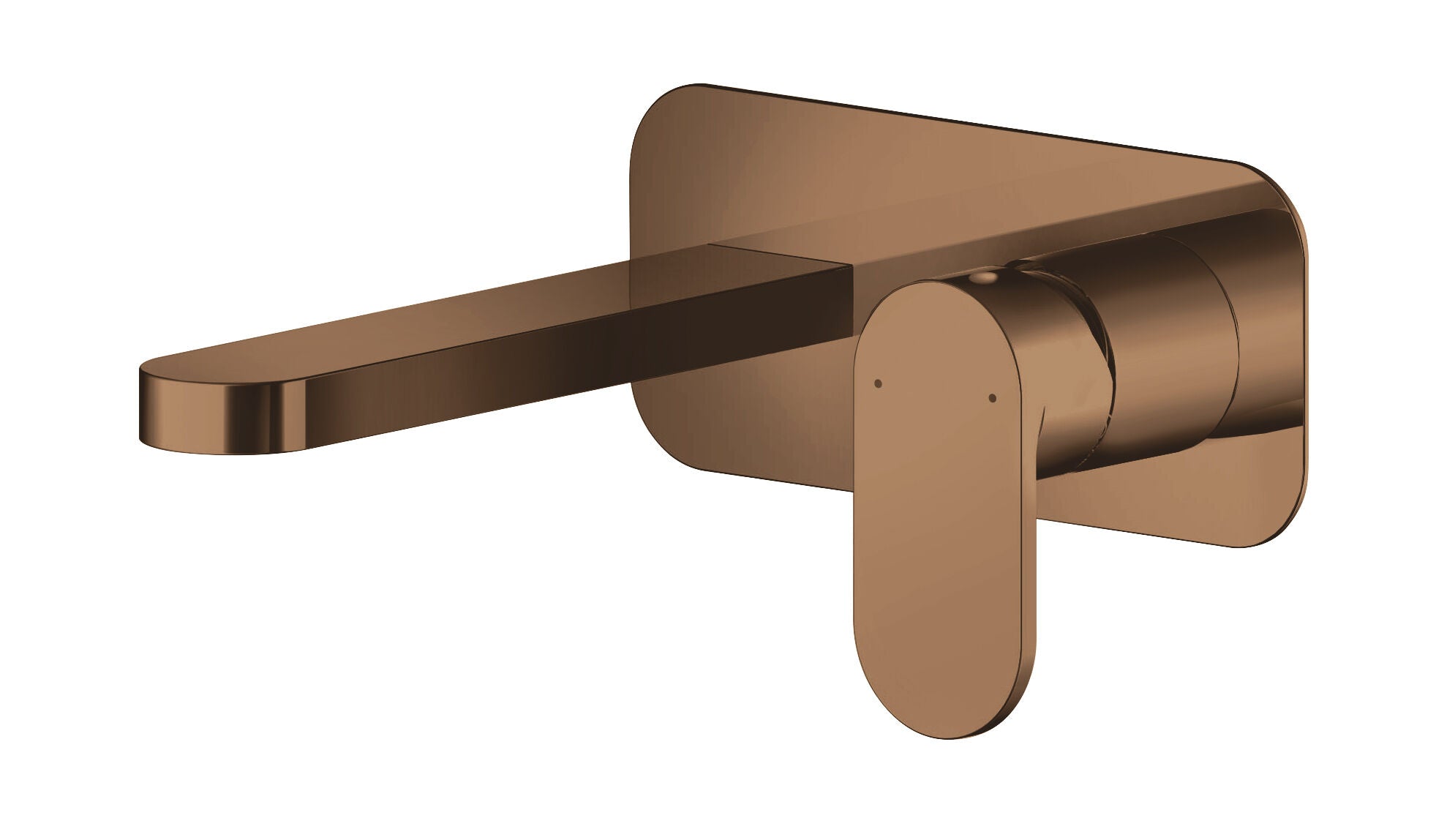 nuie Binsey Brushed Bronze 2 Tap Hole Basin Mixer With Plate