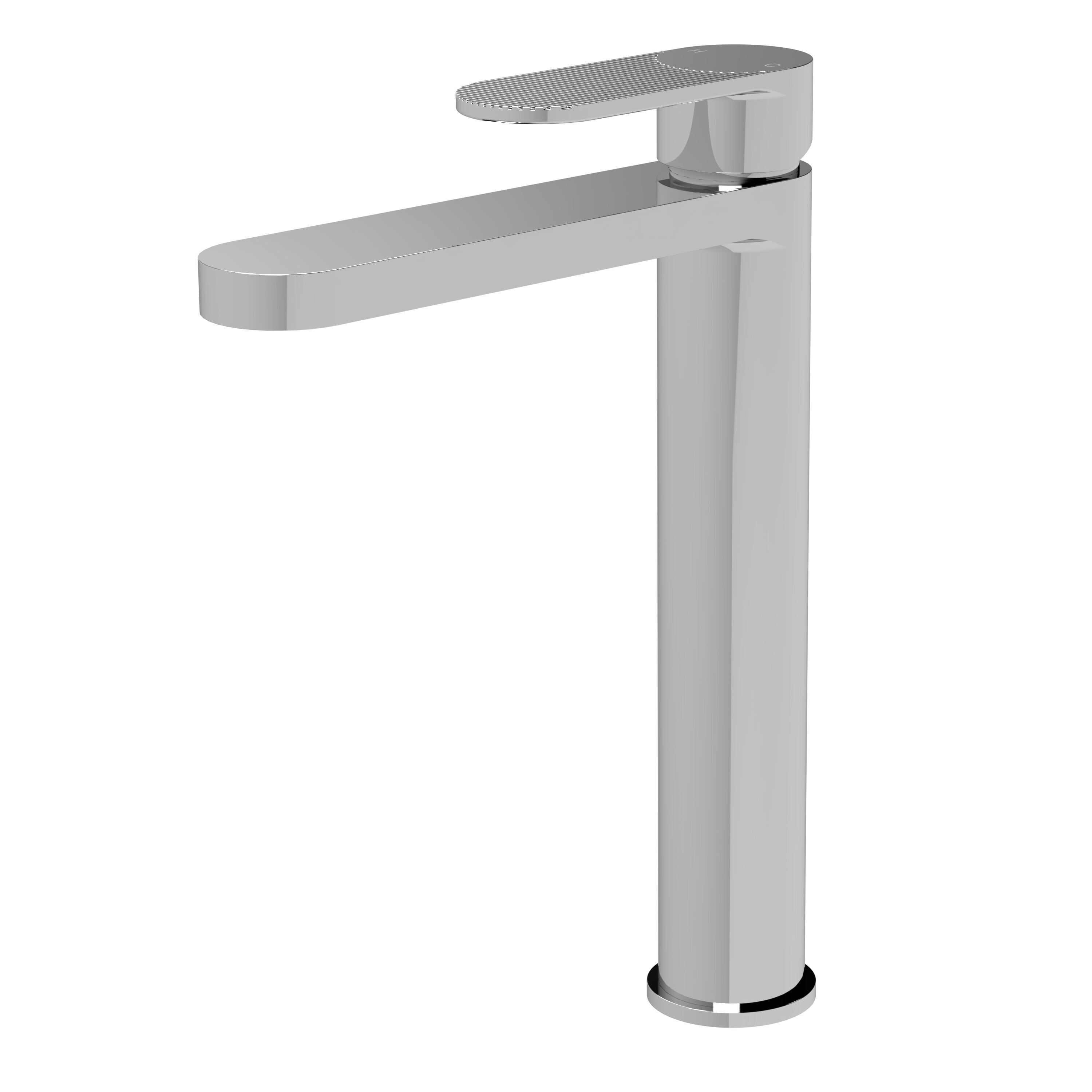 nuie Cyprus Chrome High Rise Mono Basin Mixer