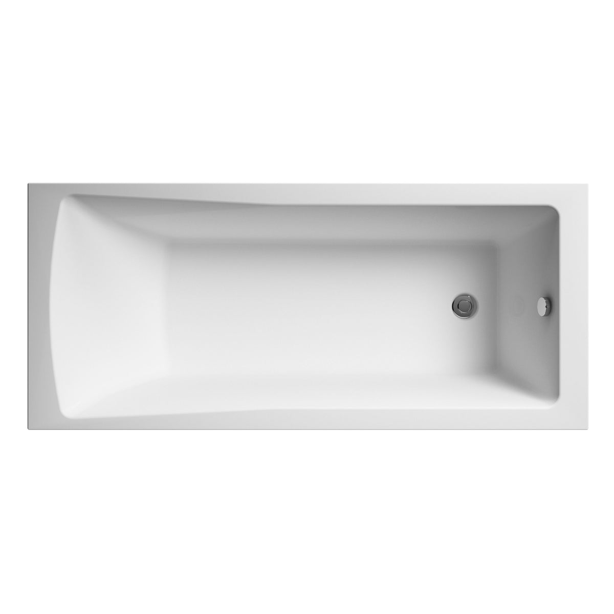 Nuie Linton Eternalite 1800mm x 800mm Square Single Ended Bath With Legs