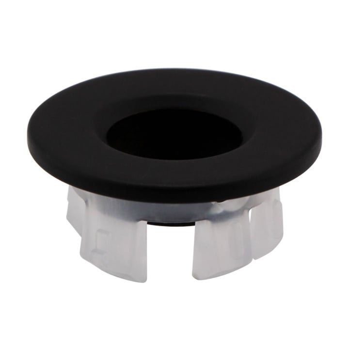Basin Overflow Cover Matt Black - BOC01BL