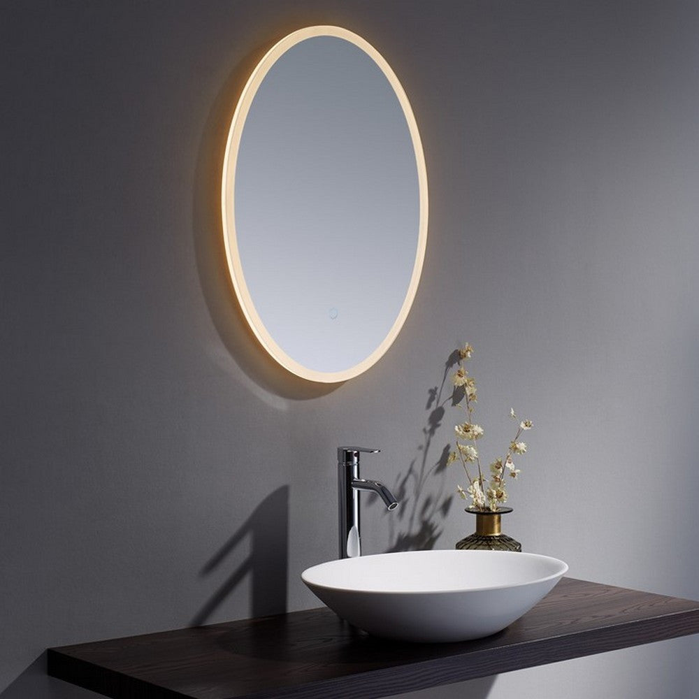 Burleigh 700x500mm Oval with White Acrylic Edge - BUO7050W - BUO7050W 4