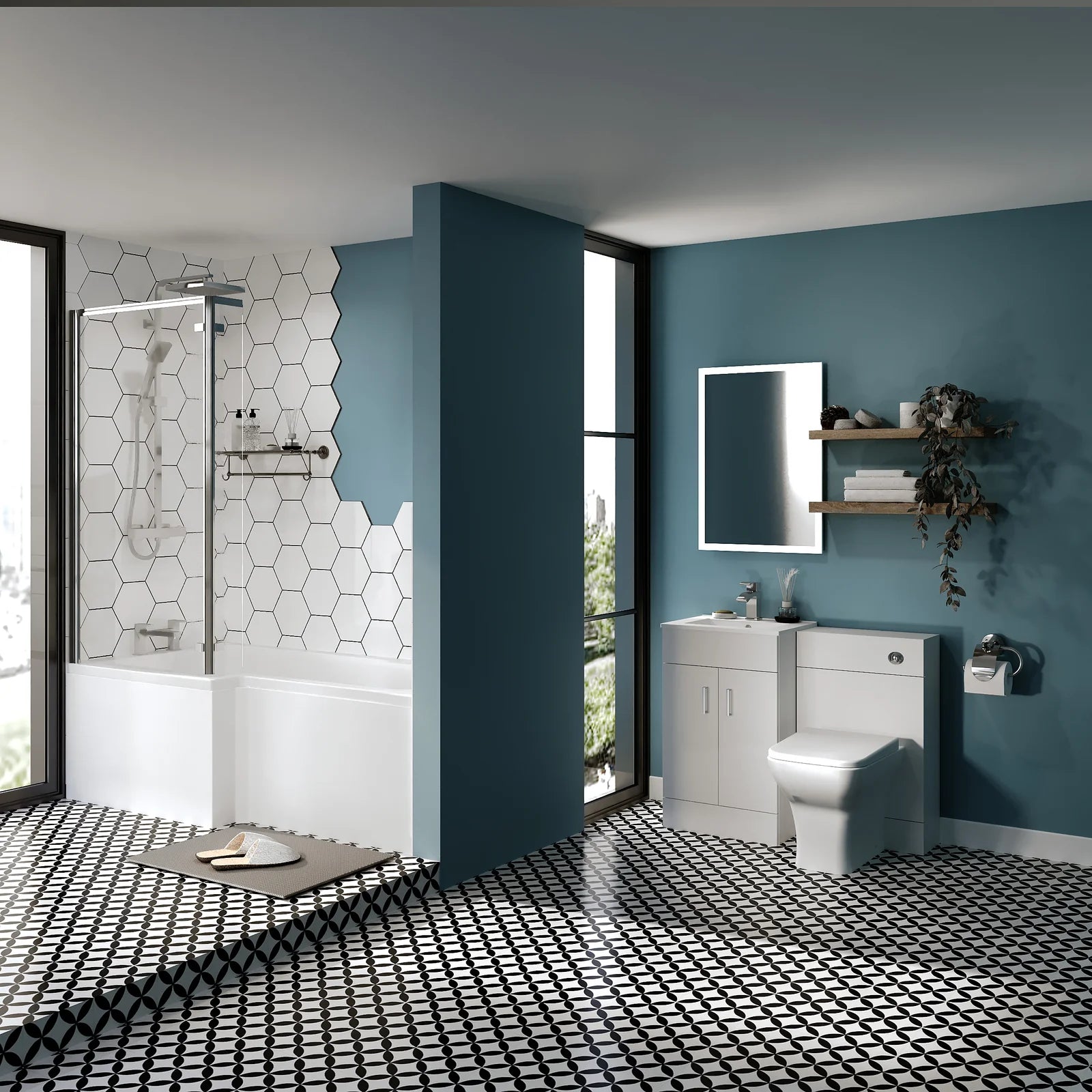 Pure Flow 1700 Complete Bathroom Suite