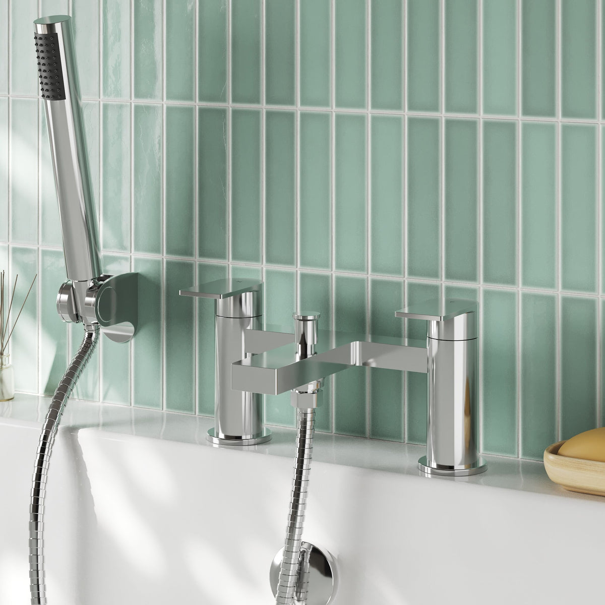 nuie choice Canada Chrome Bath Shower Mixer - Lifestyle image