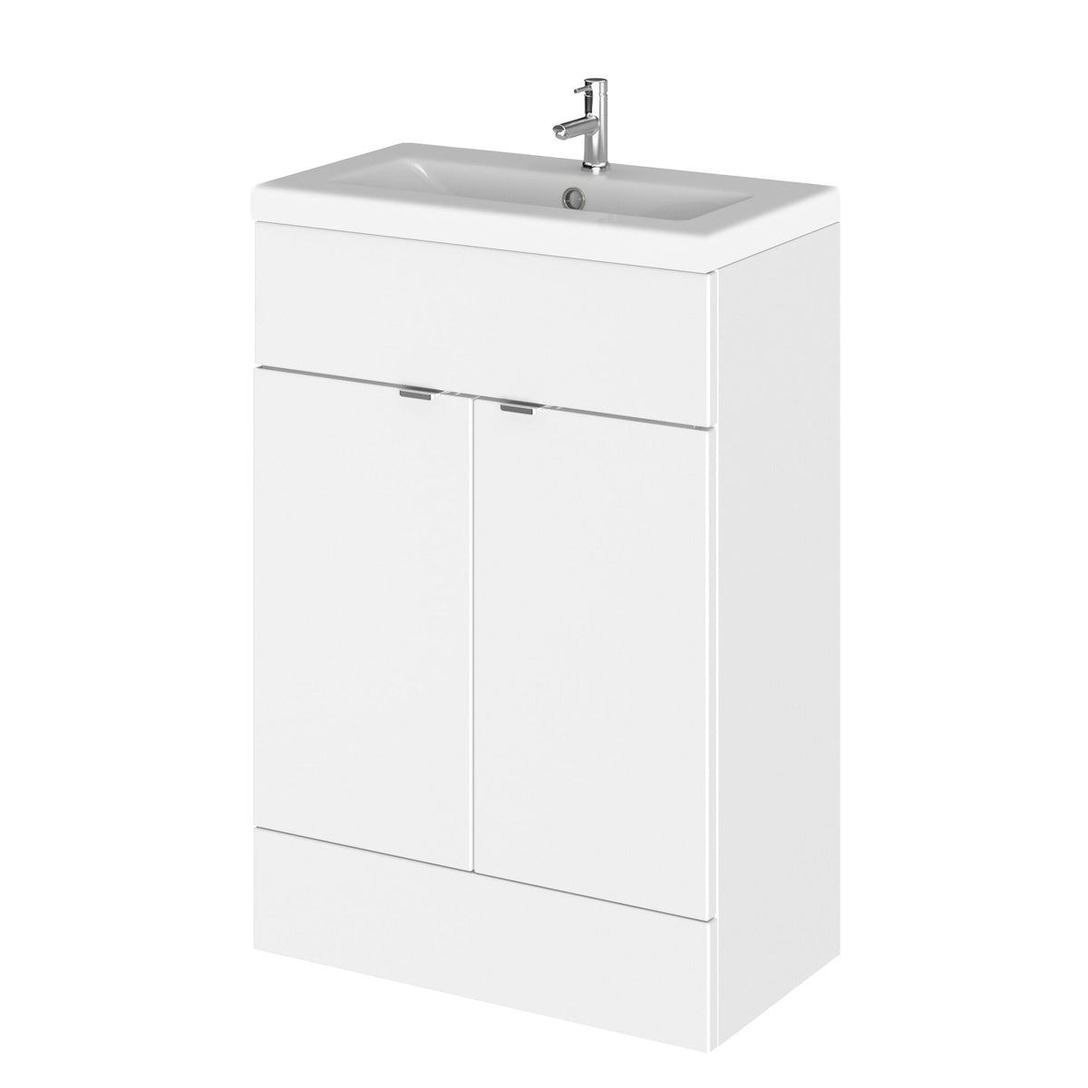 Hudson Reed Fusion 600mm 2 Door Floor Standing Vanity Unit With Basin