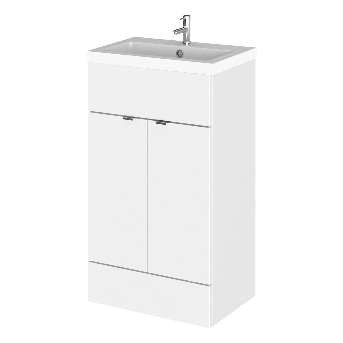 Hudson Reed Fusion 500mm 2 Door Floor Standing Vanity Unit With Basin