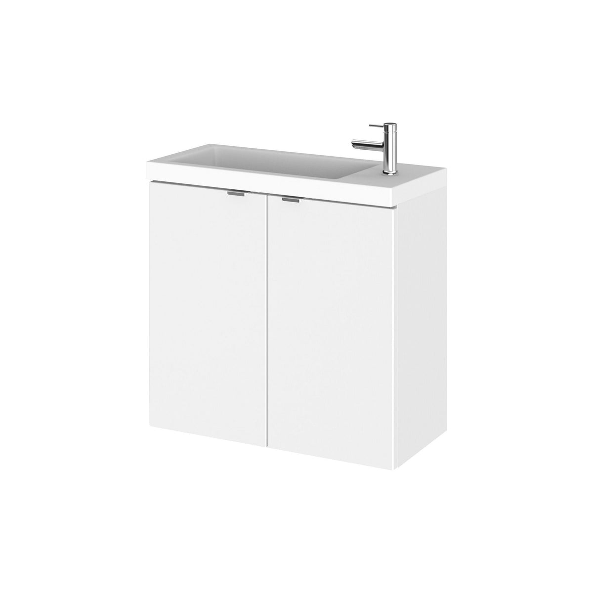 Hudson Reed Fusion 600mm 2 Door Wall Hung Vanity Unit With Basin