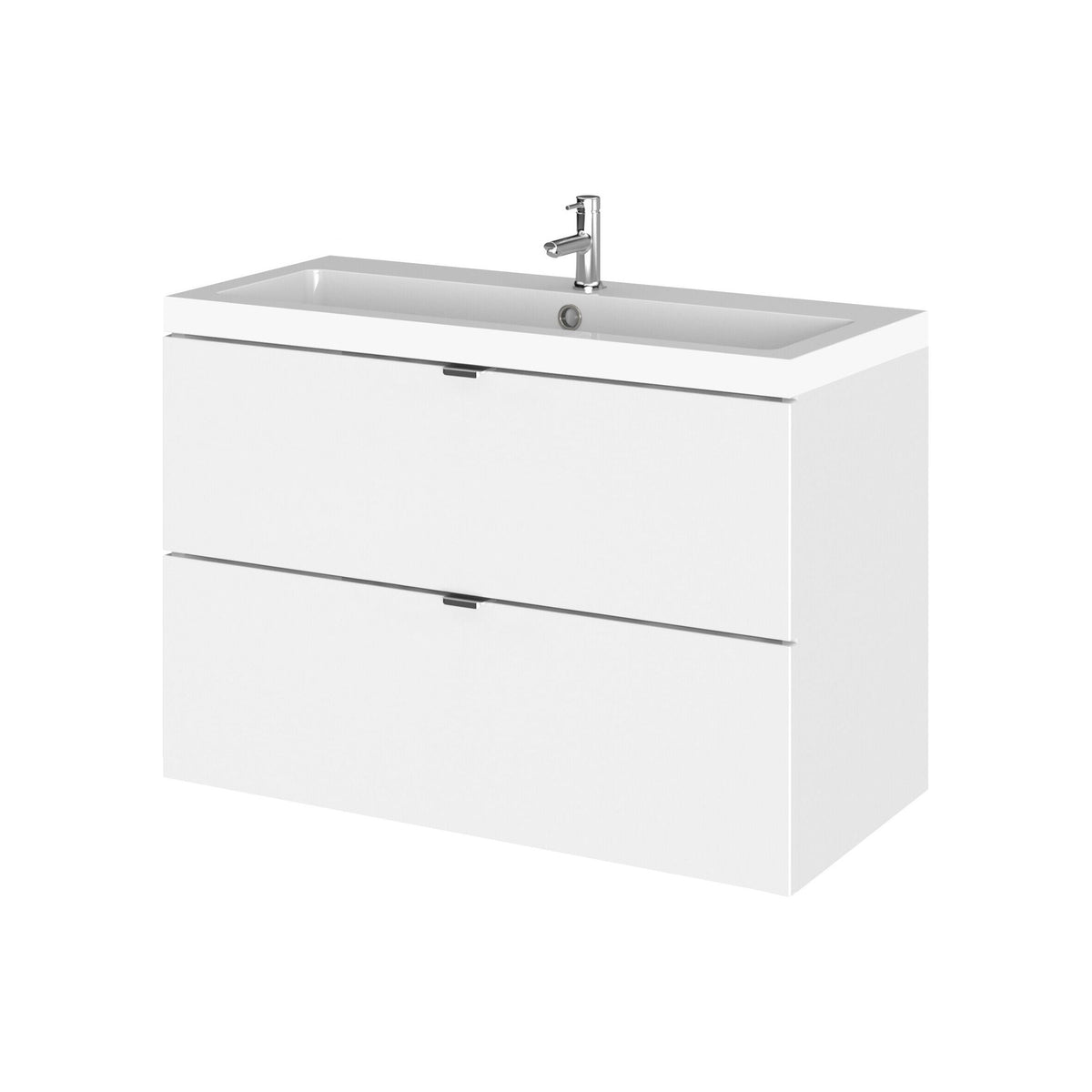 Hudson Reed Fusion 800mm 2 Drawer Wall Hung Vanity Unit With Basin
