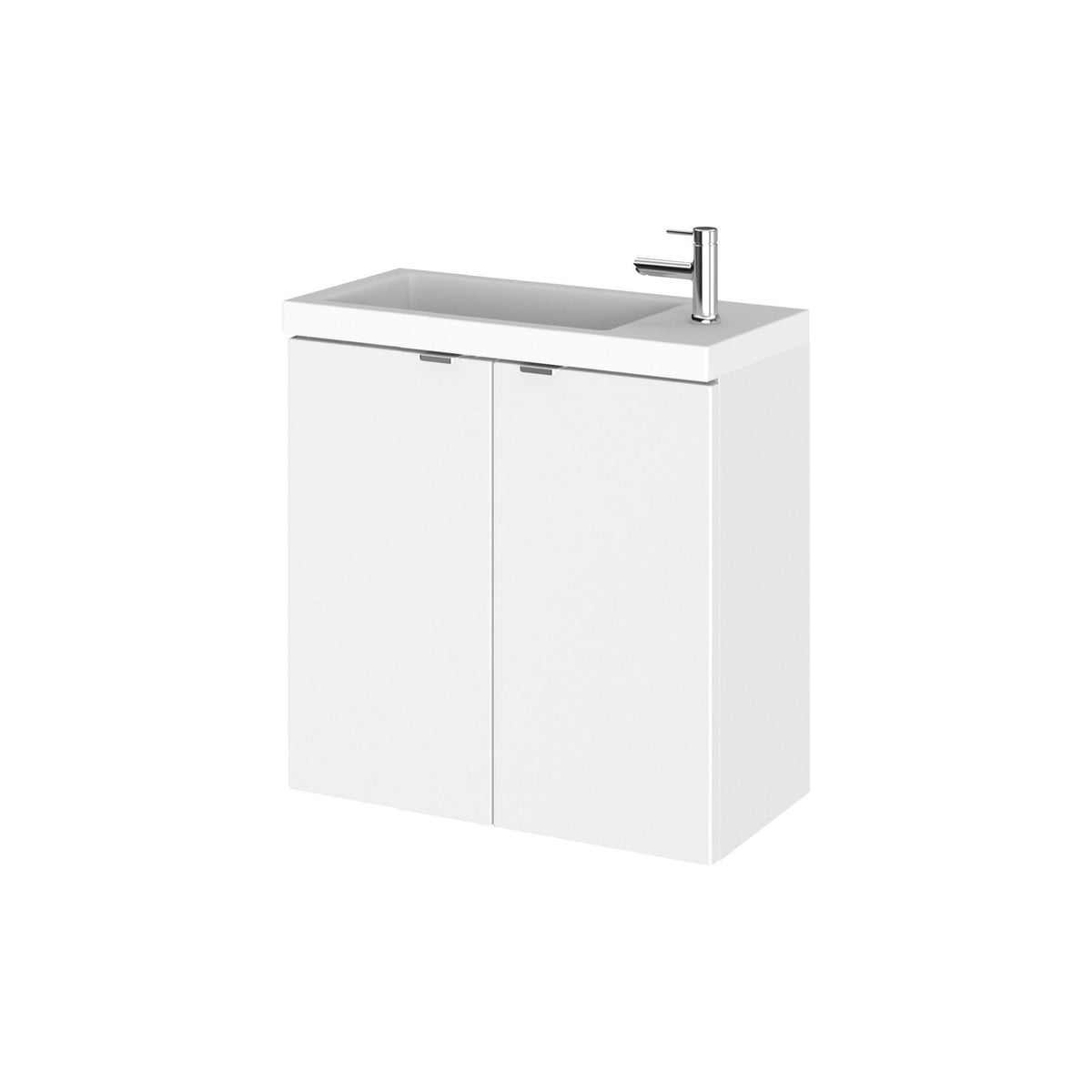 Hudson Reed Fusion 500mm 2 Door Wall Hung Vanity Unit With Basin