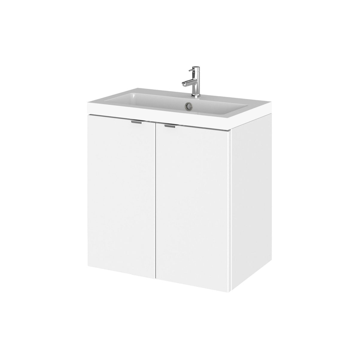 Hudson Reed Fusion 500mm 2 Door Wall Hung Vanity Unit With Basin