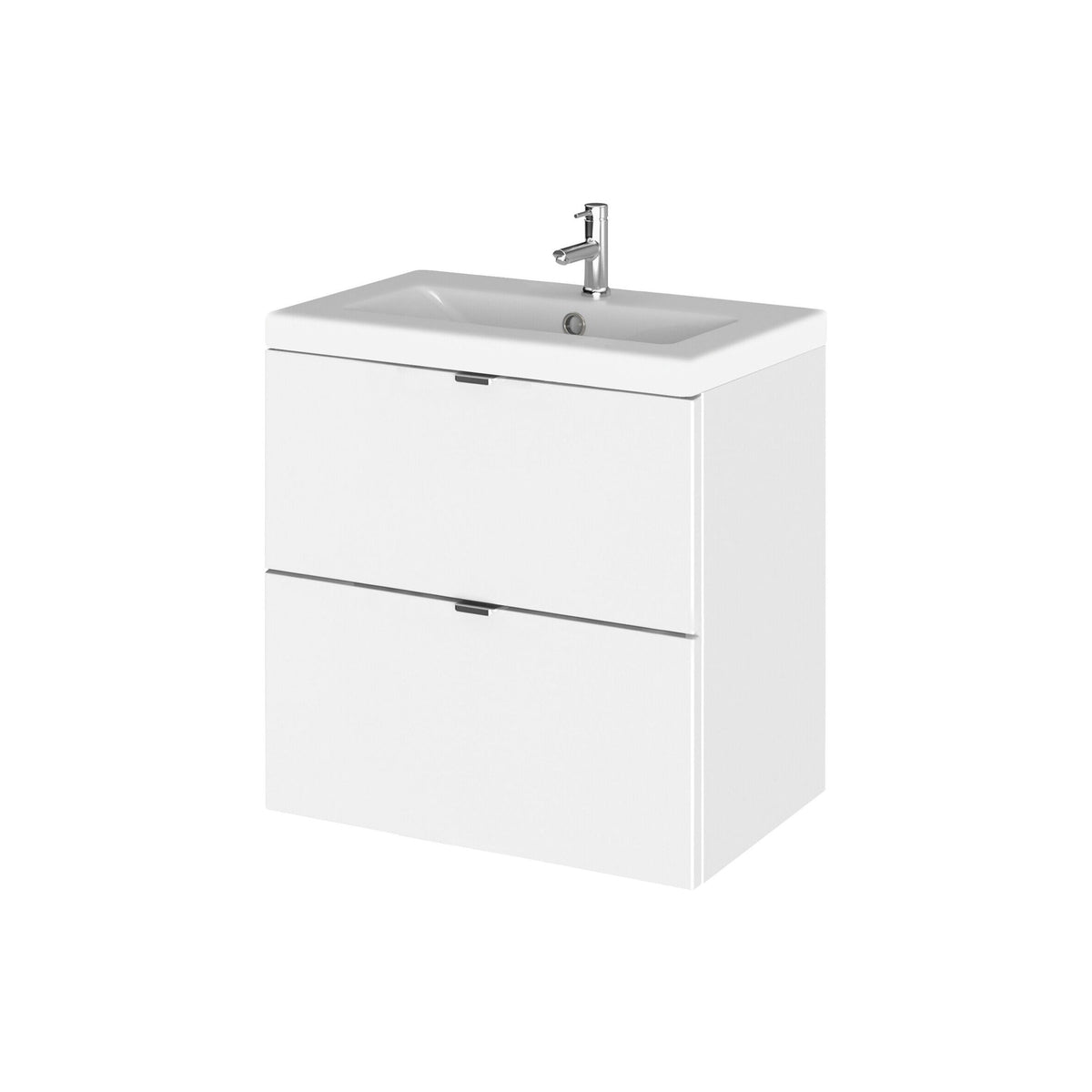 Hudson Reed Fusion 500mm 2 Drawer Wall Hung Vanity Unit With Basin