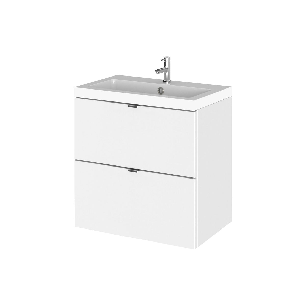 Hudson Reed Fusion 500mm 2 Drawer Wall Hung Vanity Unit With Basin