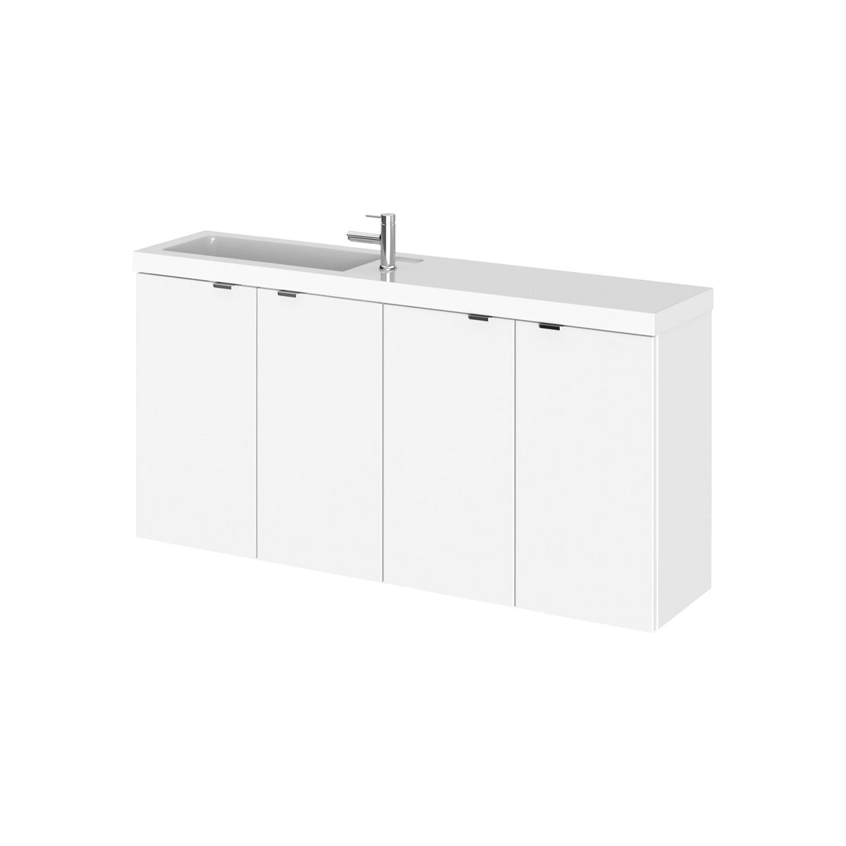 Hudson Reed Fusion 1000mm 2 Door Compact Wall Hung Combination Unit With Basin