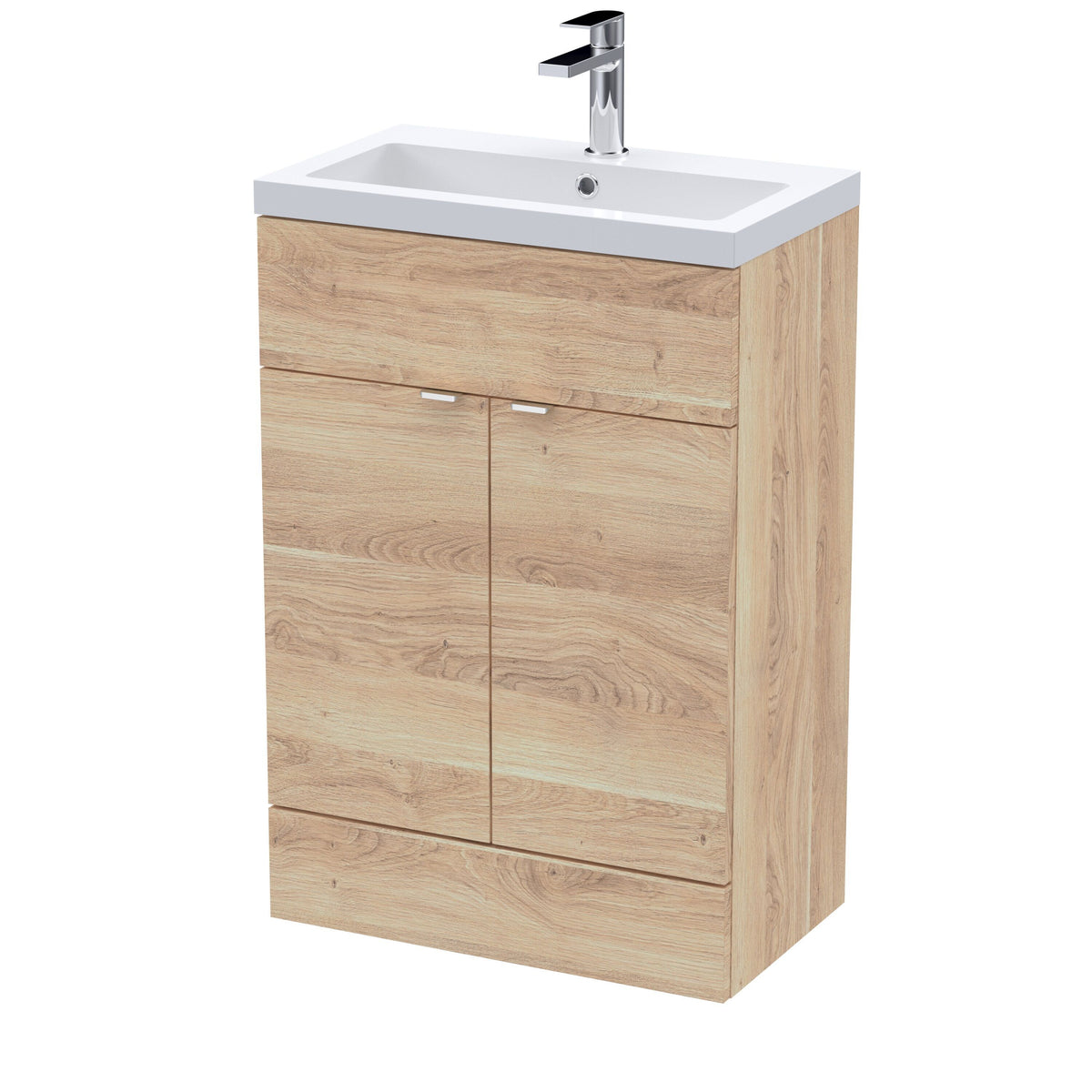 Hudson Reed Fusion 600mm 2 Door Floor Standing Vanity Unit With Basin
