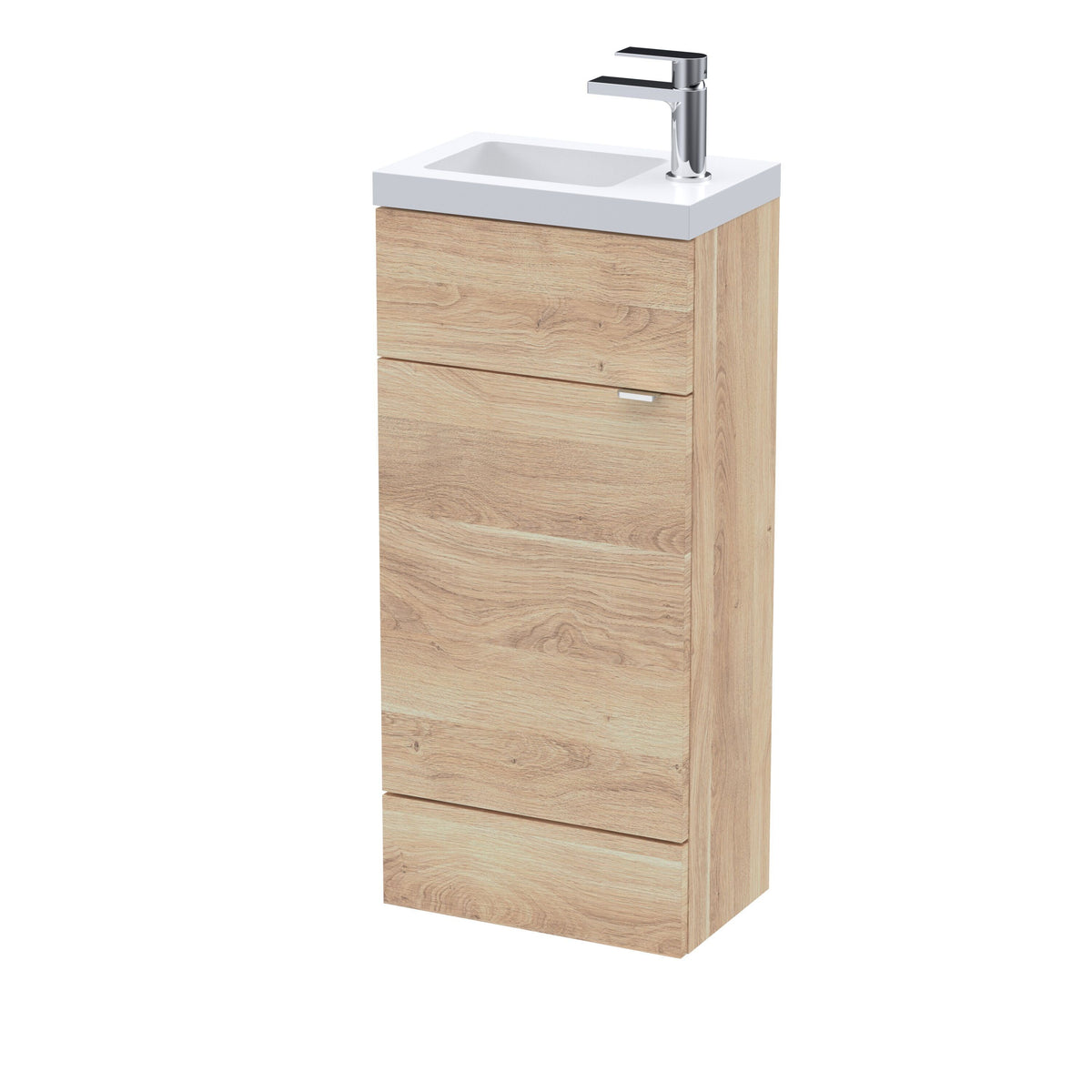 Hudson Reed Fusion 400mm 1 Door Floor Standing Compact Vanity Unit With Basin