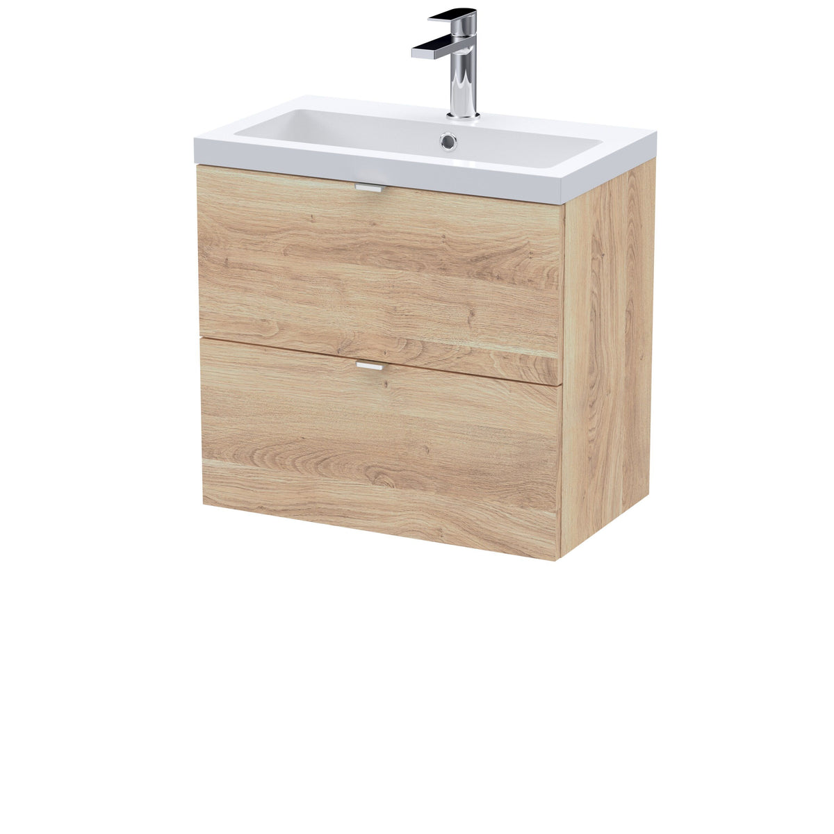 Hudson Reed Fusion 600mm 2 Drawer Wall Hung Vanity Unit With Basin