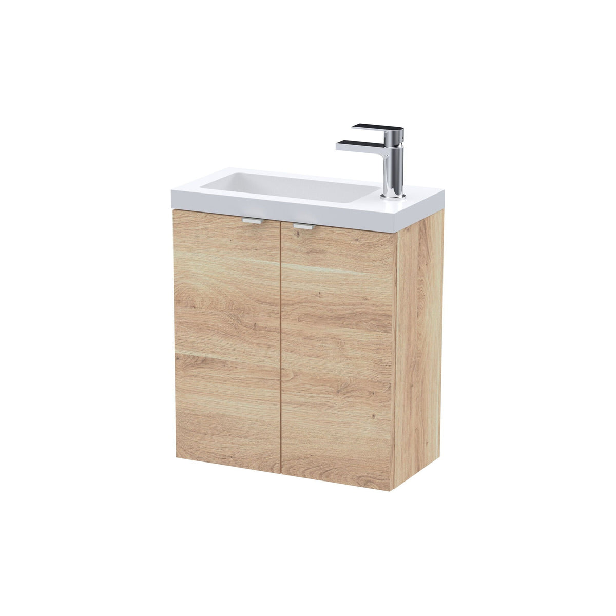 Hudson Reed Fusion 500mm 2 Door Wall Hung Vanity Unit With Basin