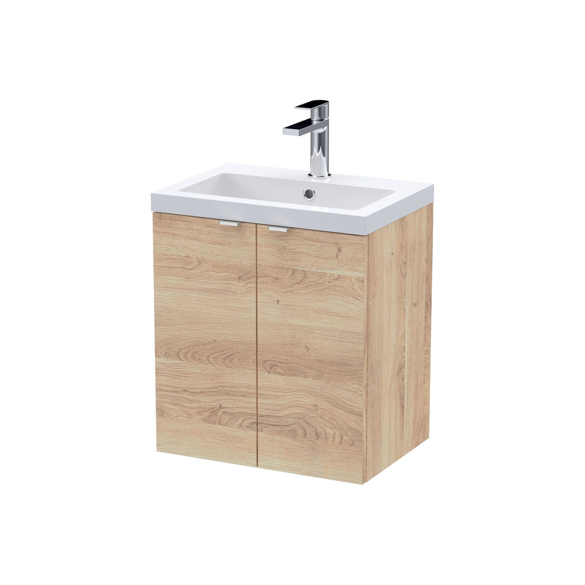 Hudson Reed Fusion 500mm 2 Door Wall Hung Vanity Unit With Basin