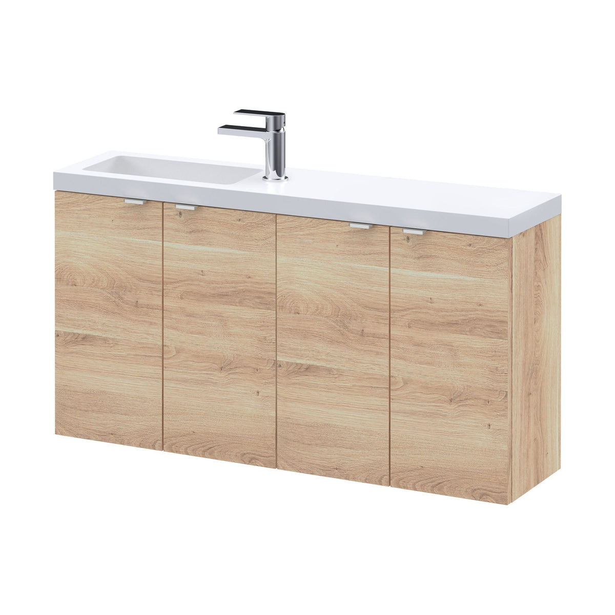 Hudson Reed Fusion 1000mm 2 Door Compact Wall Hung Combination Unit With Basin