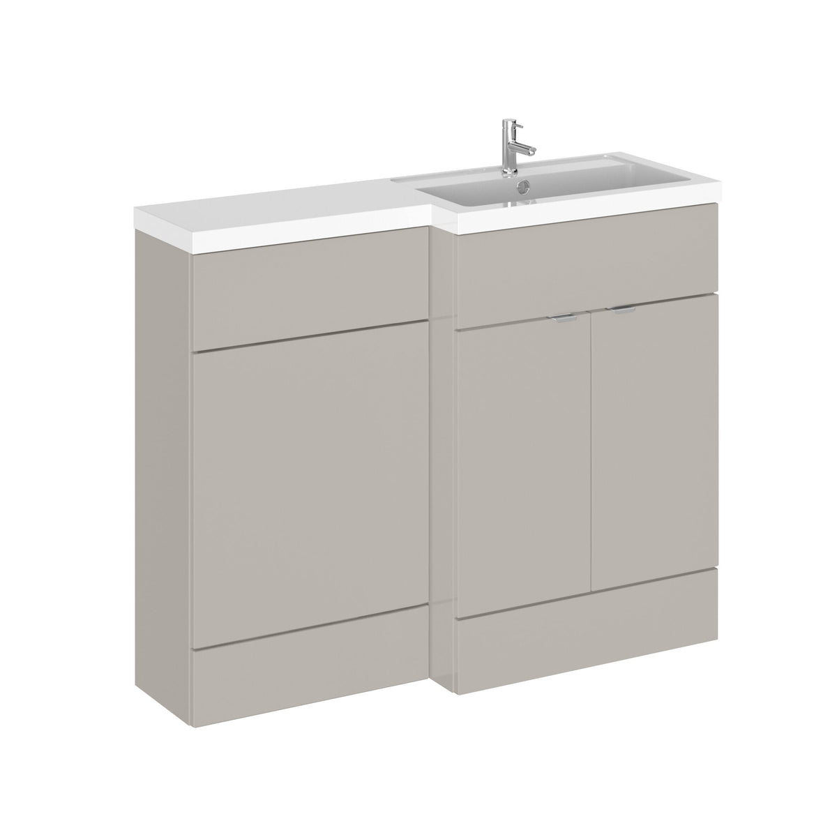 Hudson Reed Fusion 1100mm 2 Door Floor Standing Right-Hand Combination Unit With Basin