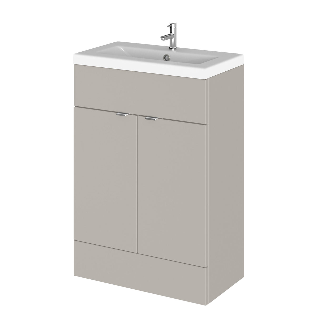 Hudson Reed Fusion 600mm 2 Door Floor Standing Vanity Unit With Basin